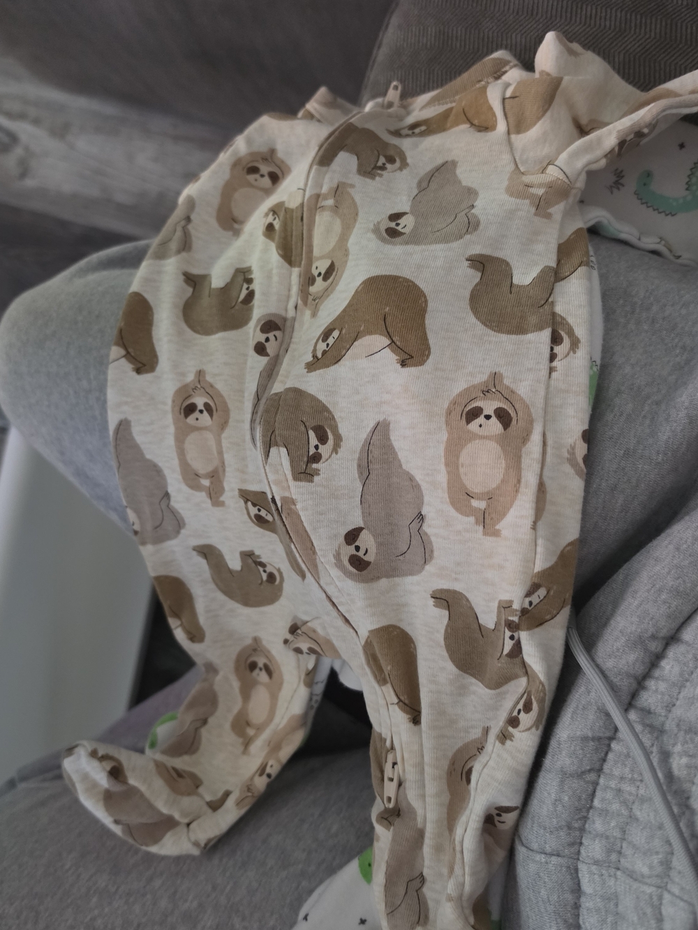 Boy Footed Onesies Zipper & 0-3 [4]